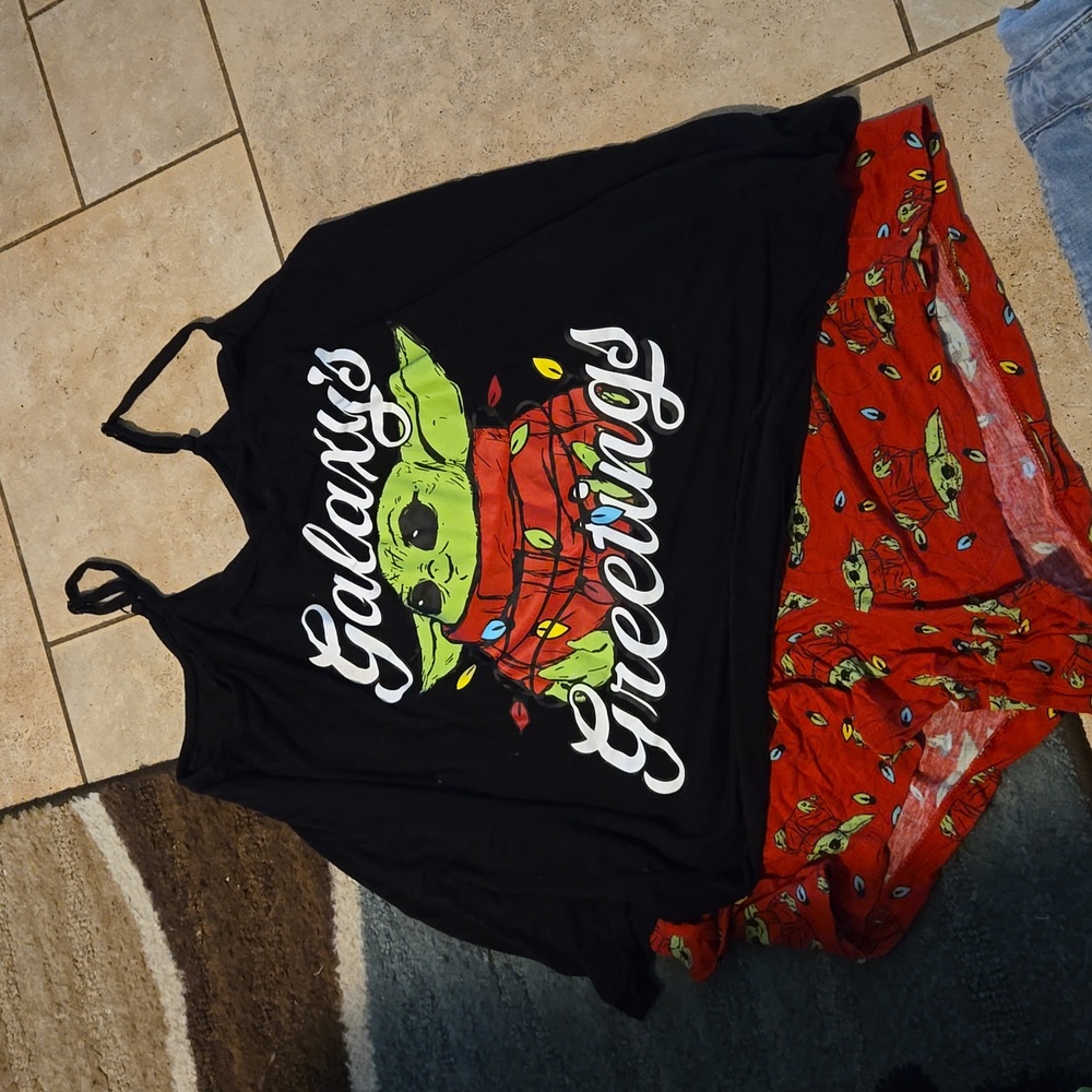 Season Greetings Sleepwear Top and Shorts